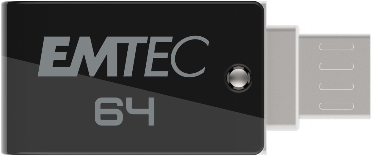 Emtec 64GB T260B Mobile & Go micro-USB USB2.0 Black