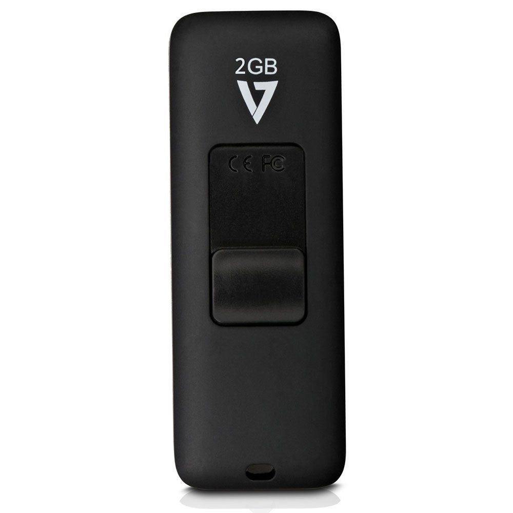 V7 2GB Slide-In connector USB2.0 Black