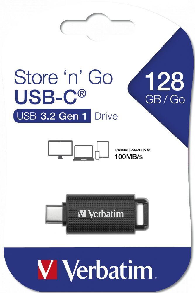 Verbatim 128GB Store 'n' Go USB-C USB3.2 Black