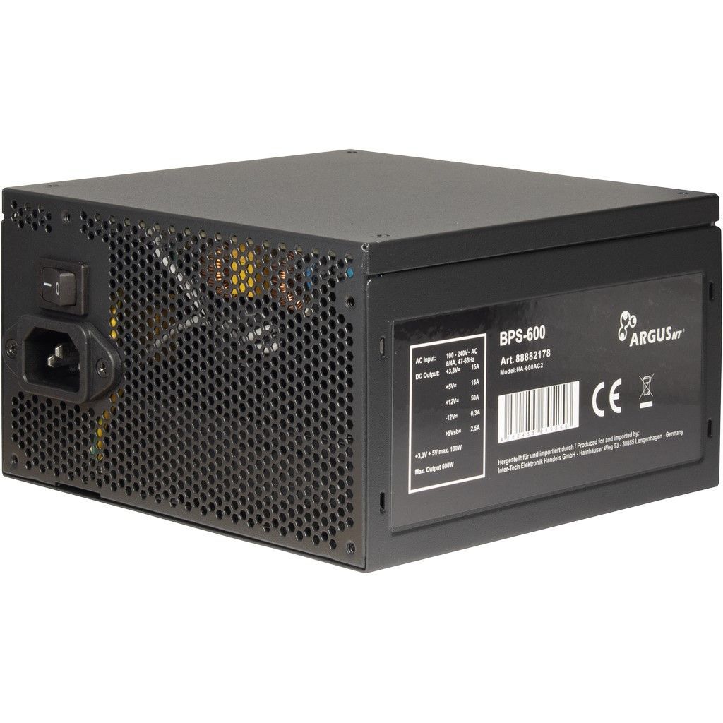 Inter-Tech 600W 80+ Bronze Argus BPS-600