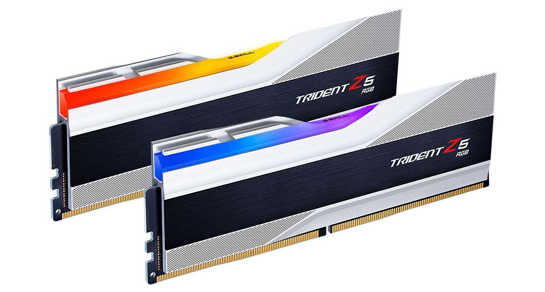 G.SKILL 64GB DDR5 6400MHz Kit(2x32GB) Trident Z5 RGB Silver G.SKILL 64GB DDR5 6400MHz Kit(2x32GB) Trident Z5 RGB Silver