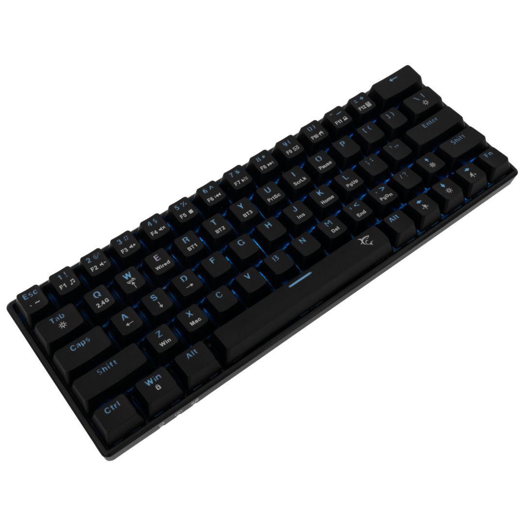 White Shark Kaiken Red Switches Gaming Keyboard Black US