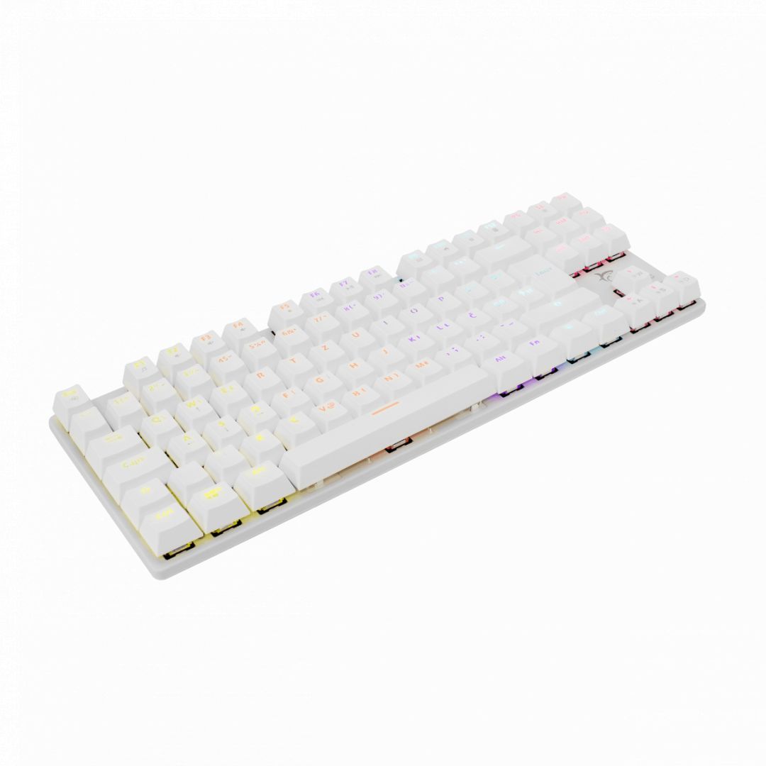 White Shark GK-2106W Commandos Red Switch Mechanical Gaming Keyboard White HU