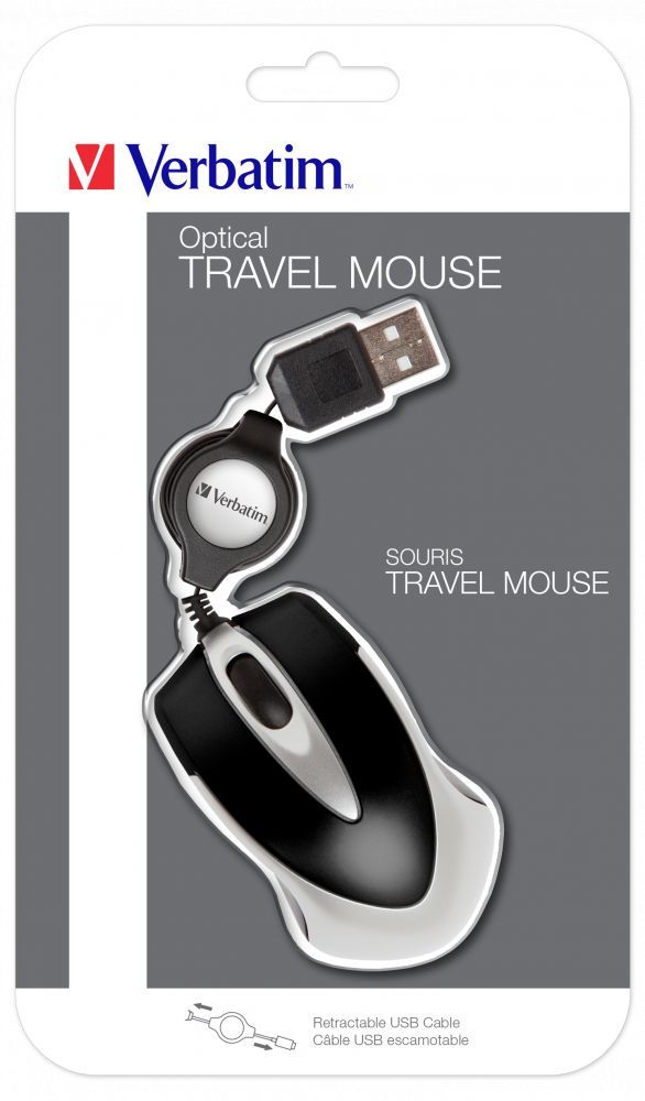 Verbatim Go Mini Optical Travel Mouse Black