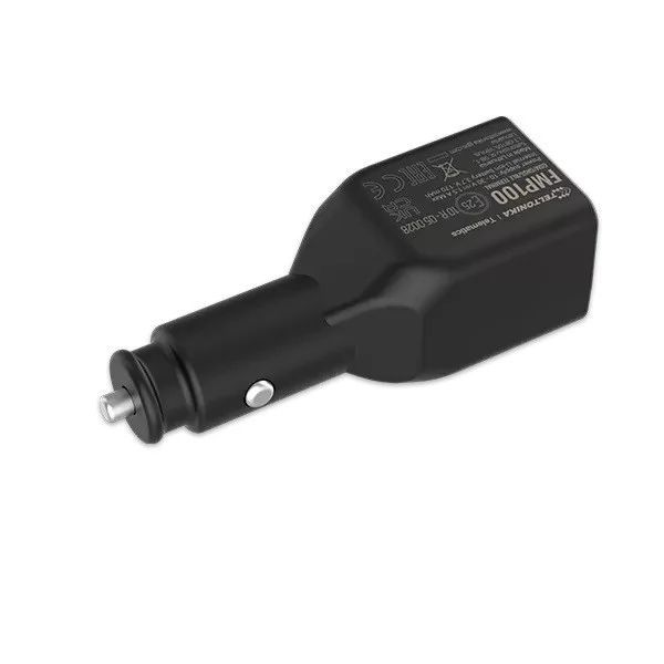 Teltonika FMP100 2G Plug & Play tracker connected via cigarette lighter socket