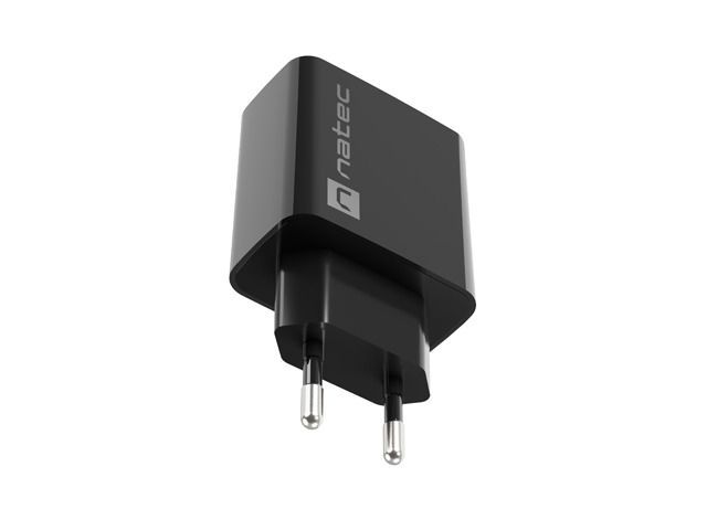 natec Ribera Wall Charger Black