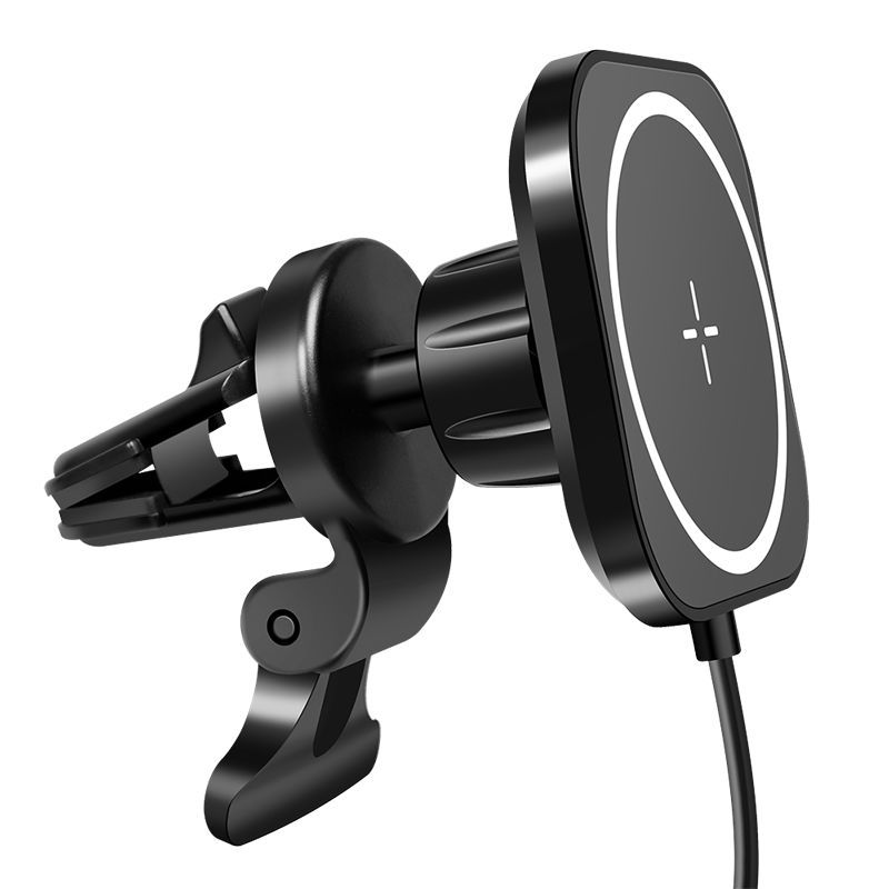 Logilink Magnetic car smartphone holder with charging function Black