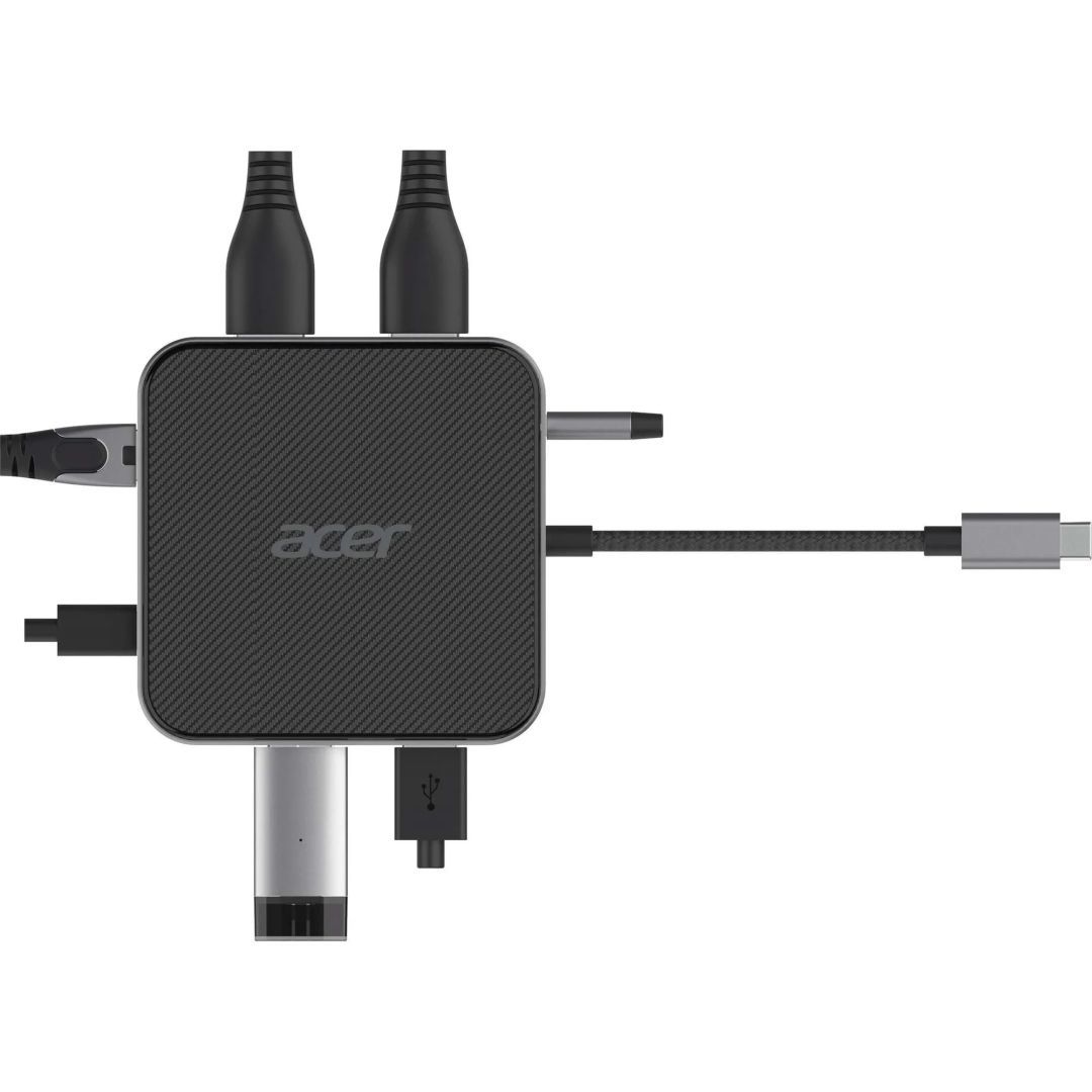 Acer 7in1 USB4 8K Multi Display hub Dokkoló 100W Black