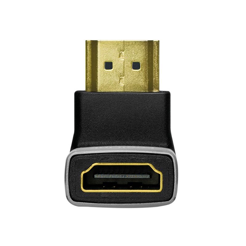 Logilink HDMI adapter A/M to A/F 90° angled 8K/60 Hz Black/Grey