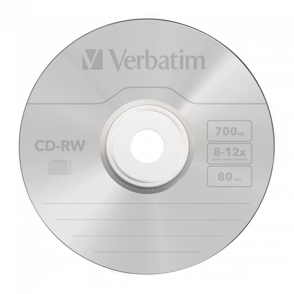 Verbatim CD-RW 80 8-12x 10db/henger (10-ös címke)