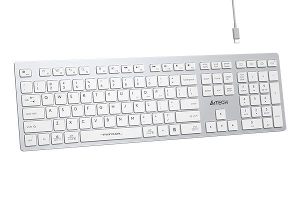 A4-Tech FBX50C Wireless Bluetooth Keyboard White US