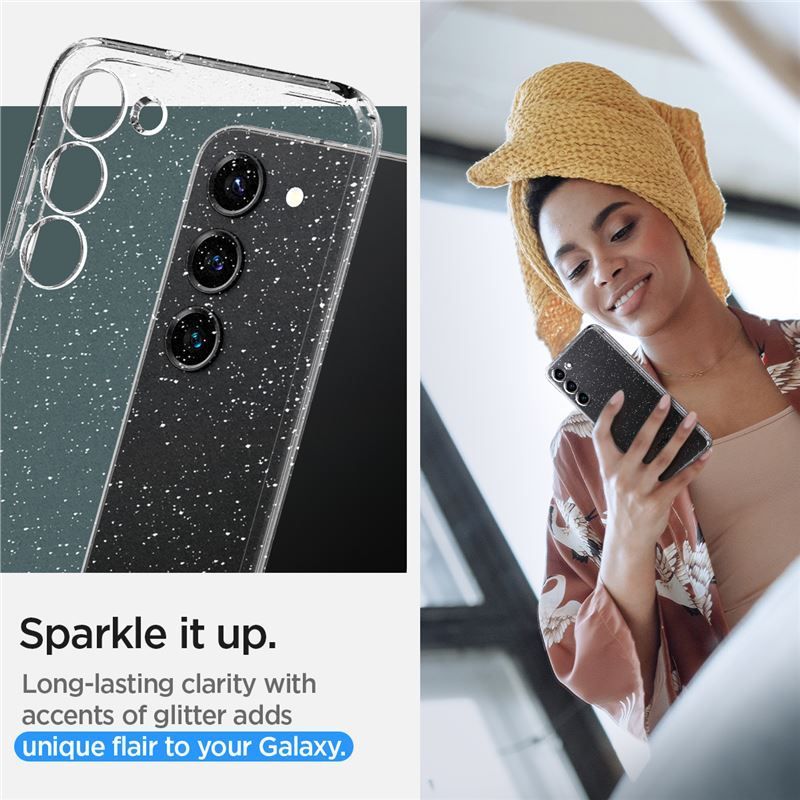 Spigen Liquid Crystal Glitter, clear - Samsung Galaxy S23