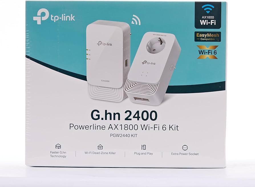 TP-Link PGW2440 AX1800 Wi-Fi 6 Powerline Kit