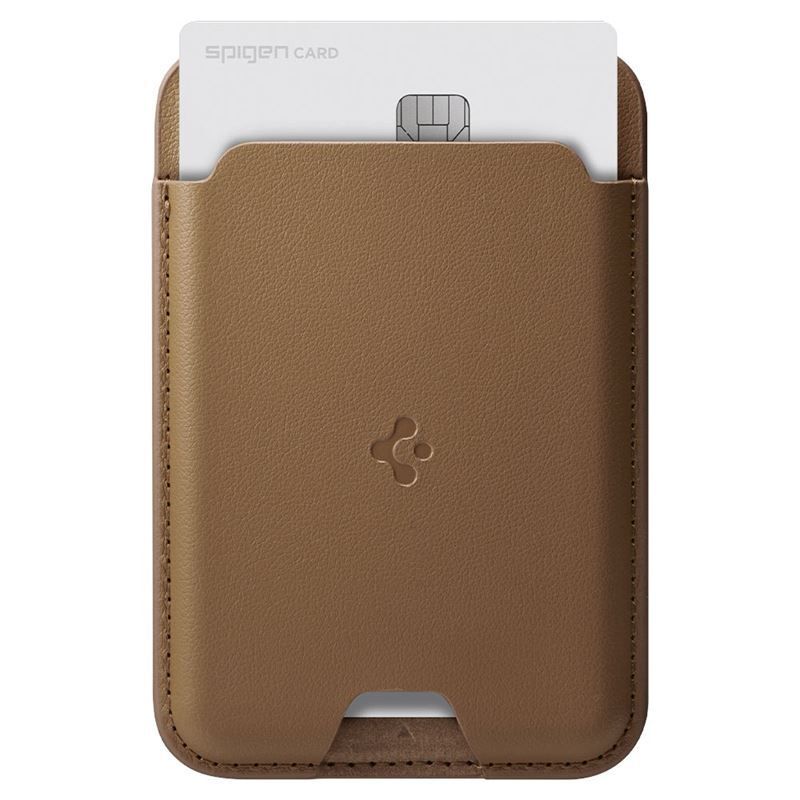 Spigen Wallet Valentinus MagFit, brown - MagSafe