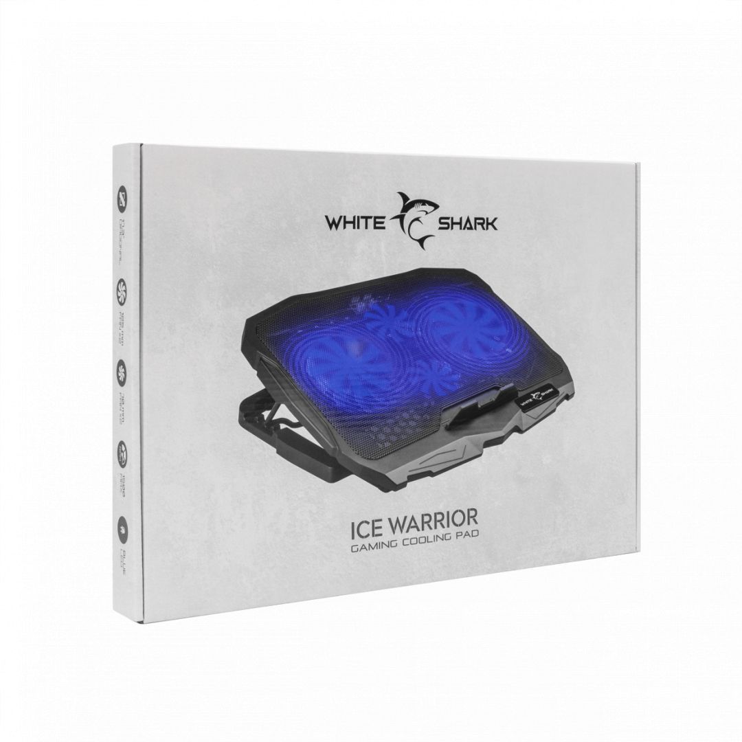 White Shark CP-25 Ice Warrior Notebook hűtő Black White Shark CP-25 Ice Warrior Notebook hűtő Black
