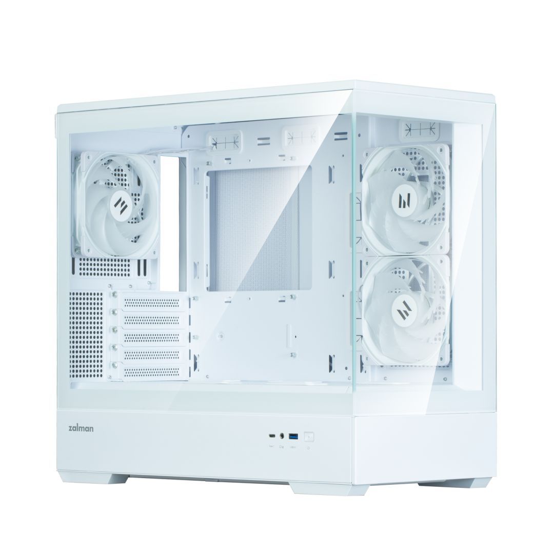 Zalman P30 V2 Tempered Glass White