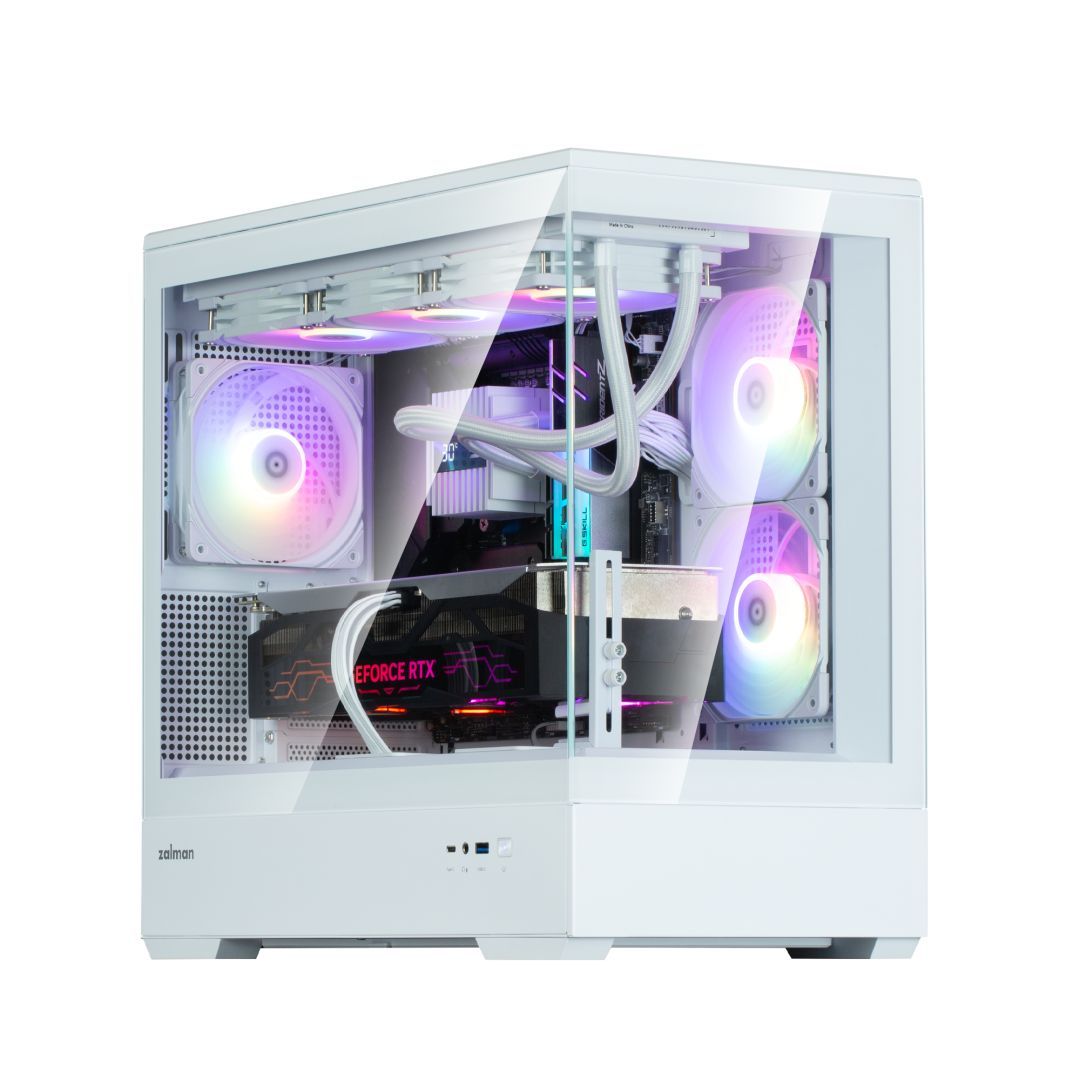 Zalman P30 V2 Tempered Glass White