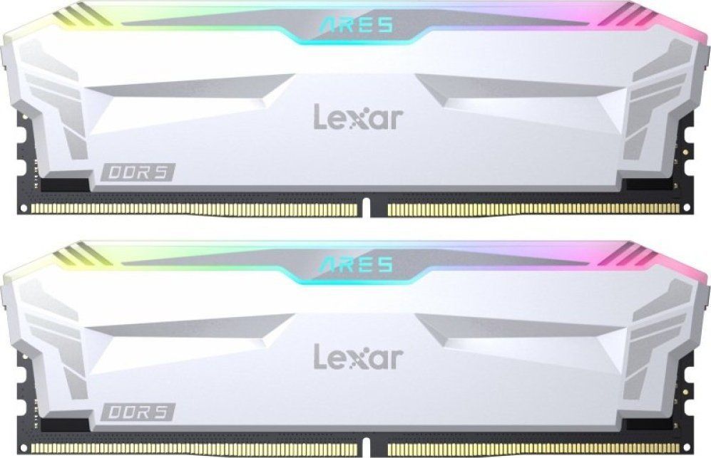 Lexar 32GB DDR5 6400MHz Kit(2x16GB) ARES RGB White