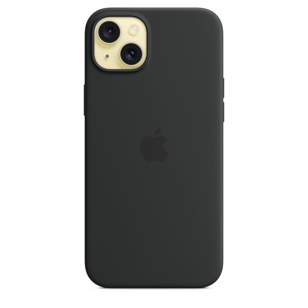 Apple iPhone 15 Plus Silicone Case with MagSafe Black