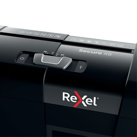 Rexel Secure X8 Iratmegsemmisítő Black