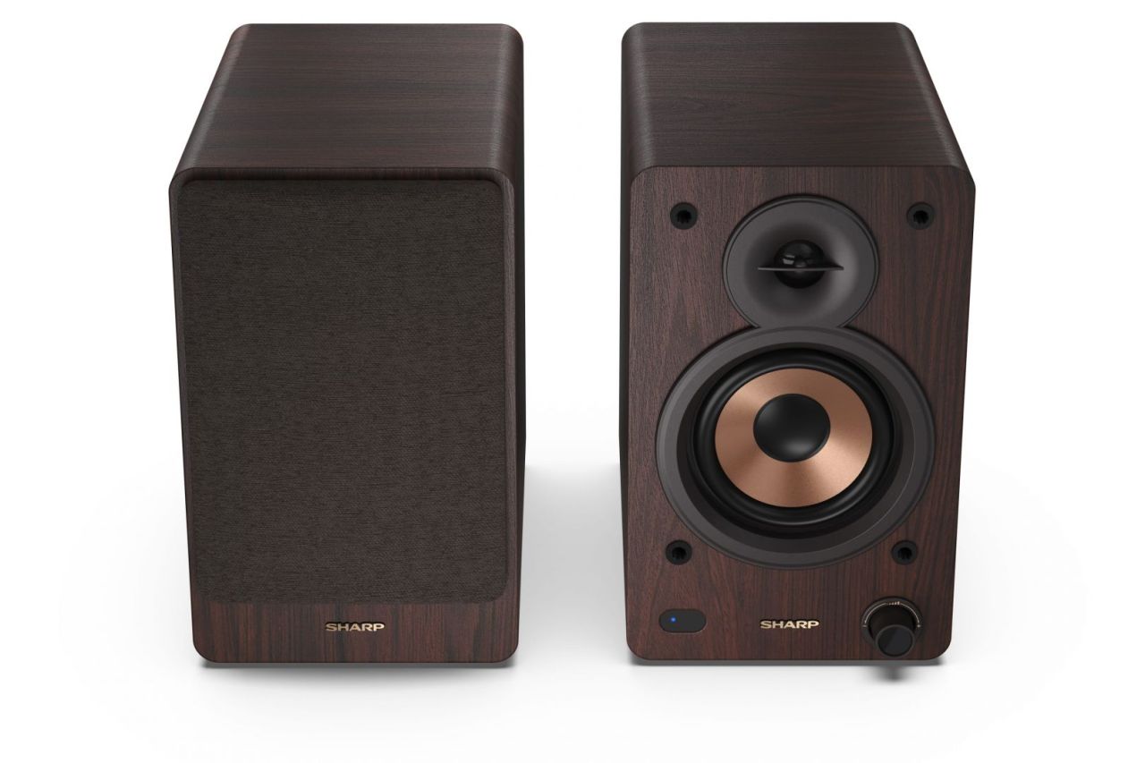 Sharp CP-SS30BR Bookshelf Speaker Brown