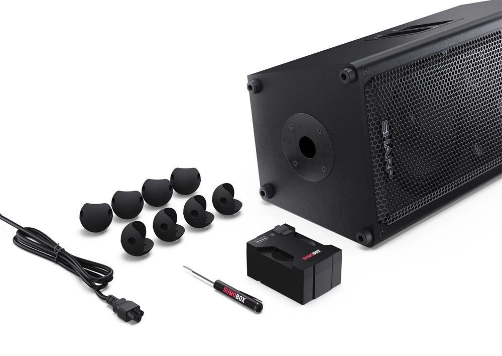 Sharp CP-LS100 SUMOBOX Portable Bluetooth Speaker Black