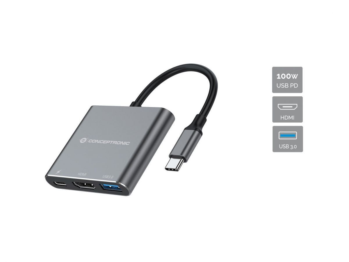 Conceptronic DONN18G 3-in-1 USB 3.2 Gen 1 Docking Station