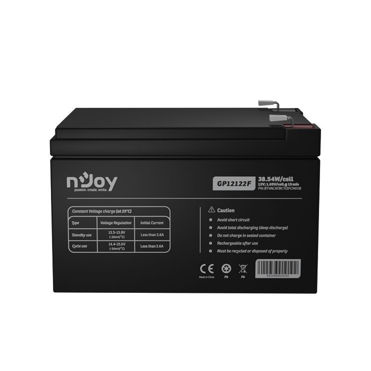 Njoy 12V/12Ah szünetmentes akkumulátor 1db/csomag