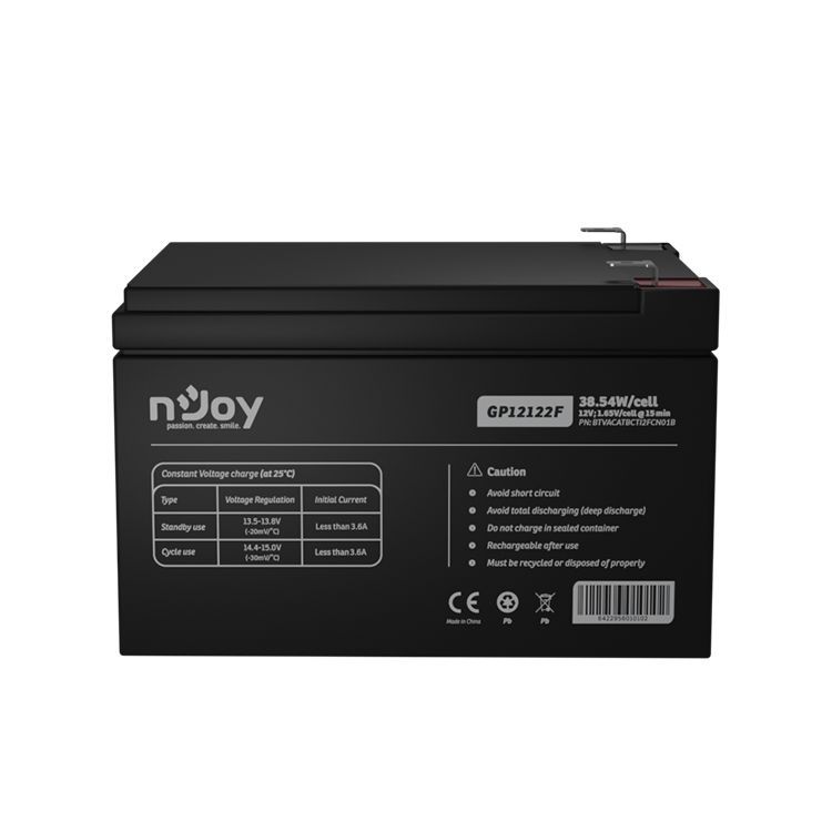 Njoy 12V/12Ah szünetmentes akkumulátor 1db/csomag