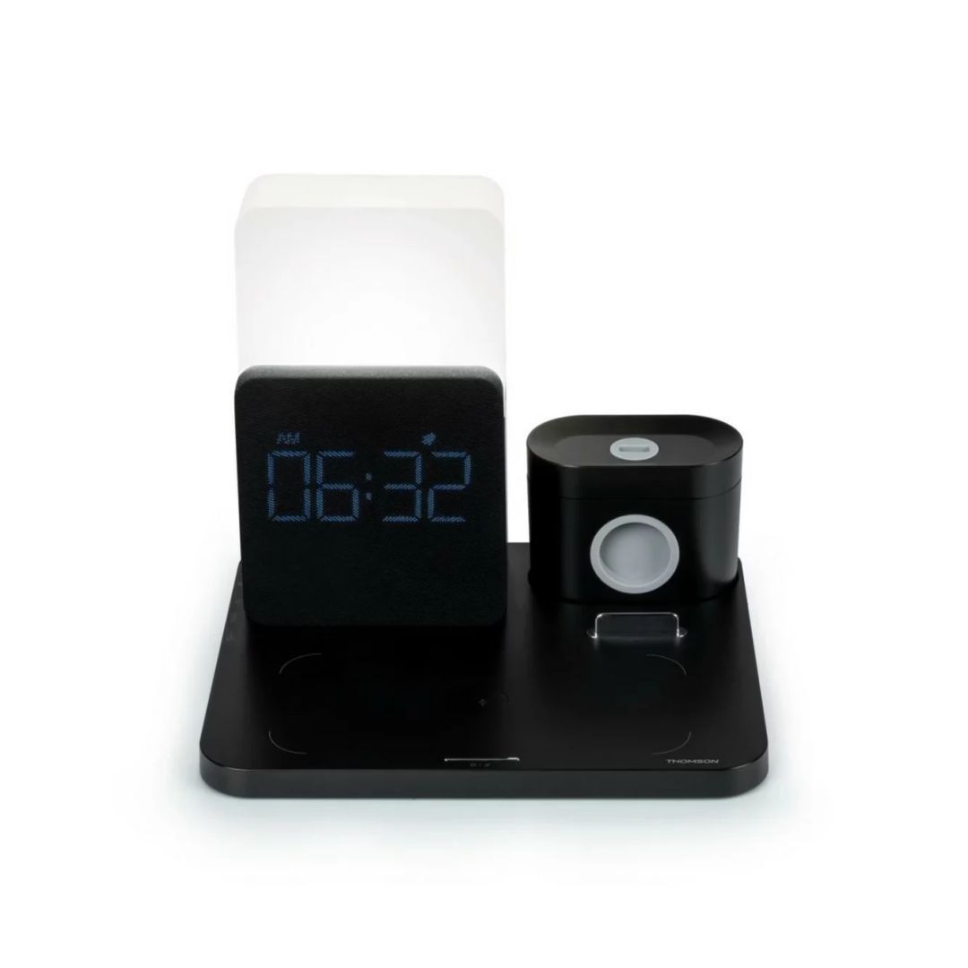 Thomson CL800I Alarm Clock and Charging Station Black