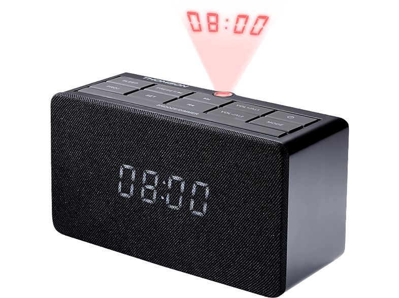 Thomson Projection Clock Radio Black