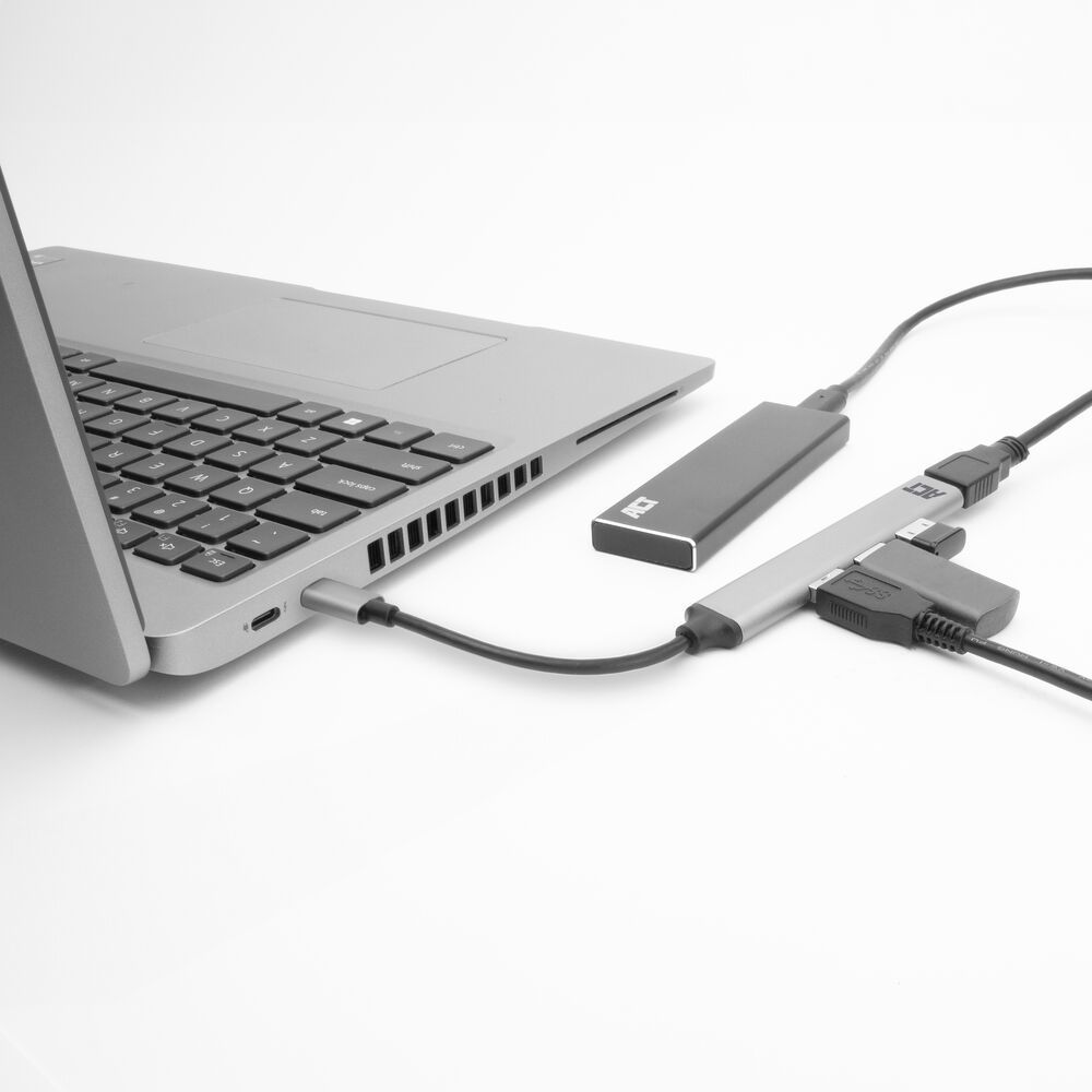 ACT AC6425 4-portos USB2.0 HUB Grey