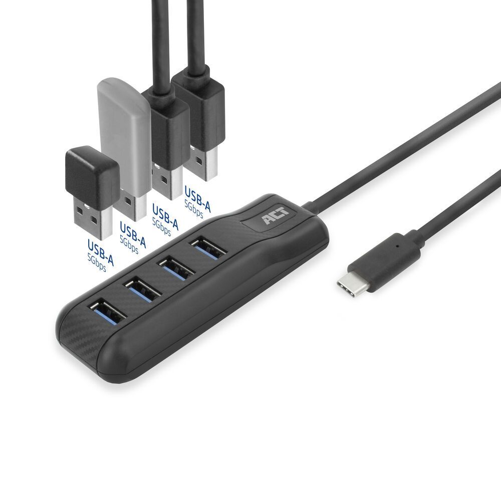 ACT AC6420 4-portos USB3.2 HUB Black