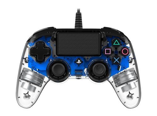 Nacon Wired Illuminated Compact USB Gamepad Transparent/Blue