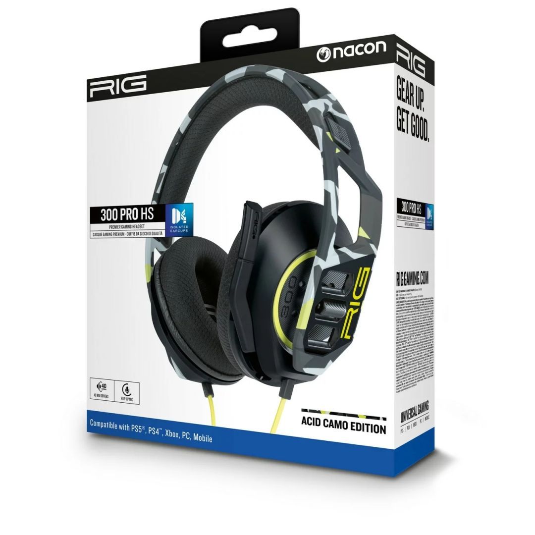 Nacon RIG 300 PRO HS Gaming Headset Acid