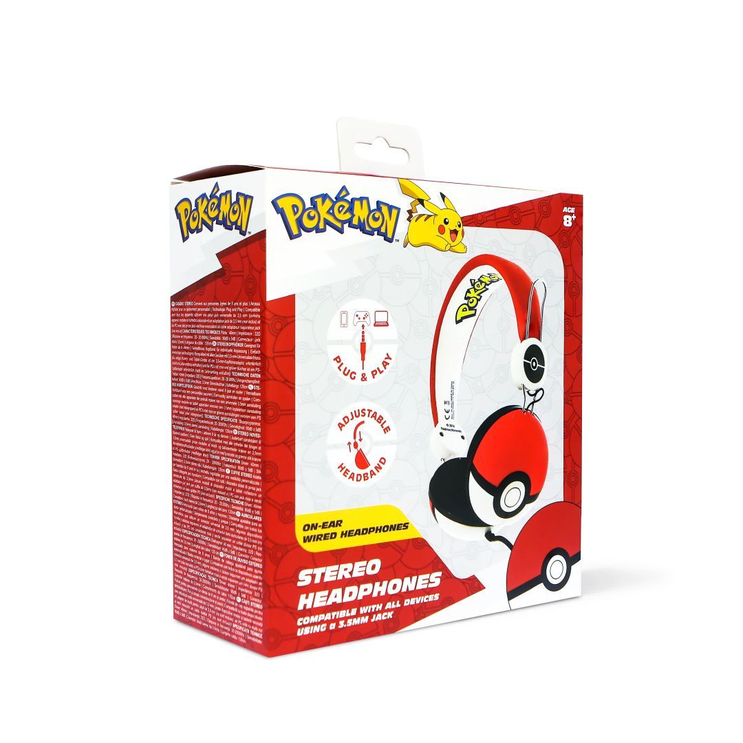 OTL Technologies Pokémon Pokéball Tween Dome Headphones Red