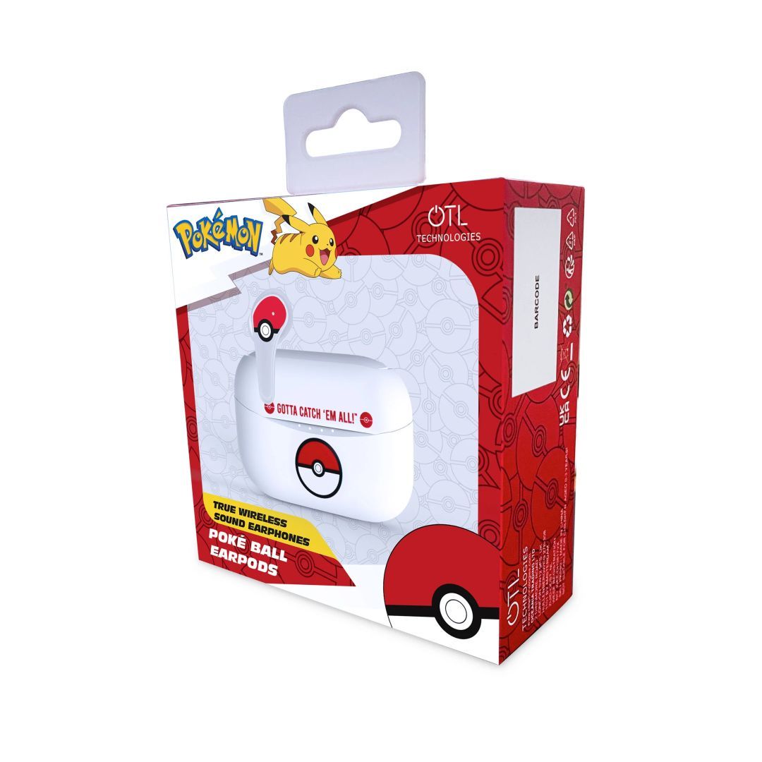 OTL Technologies Pokémon Pokéball TWS Bluetooth Headset Red