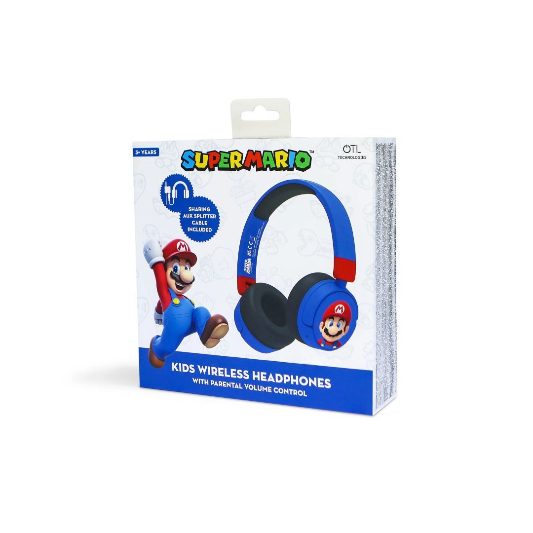 OTL Technologies Super Mario Kids Bluetooth Headset Blue