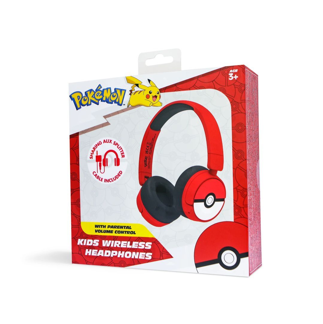 OTL Technologies Pokémon Pokeball Bluetooth Headset Red