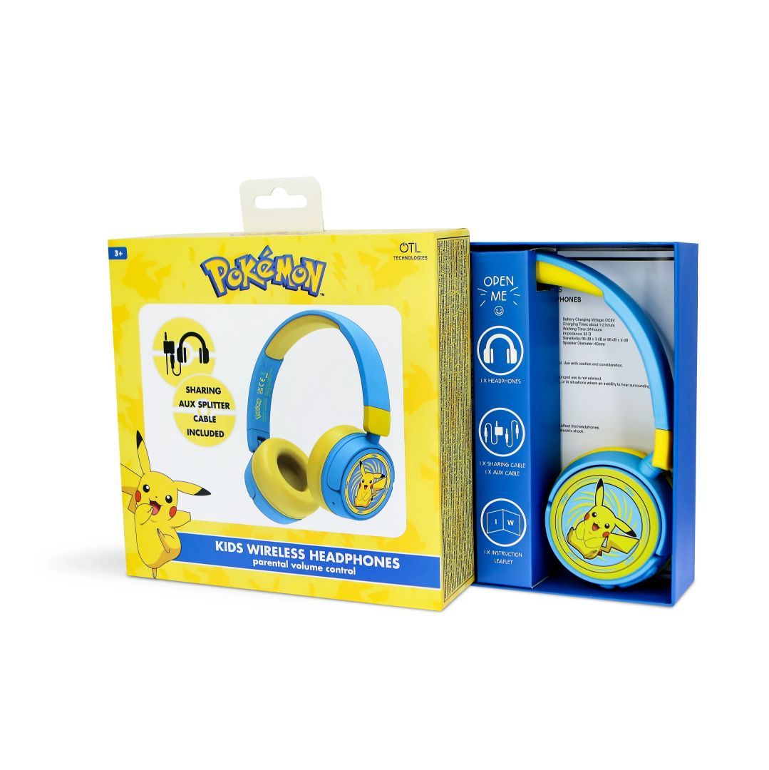 OTL Technologies Pokémon Pikachu Bluetooth Headset Blue