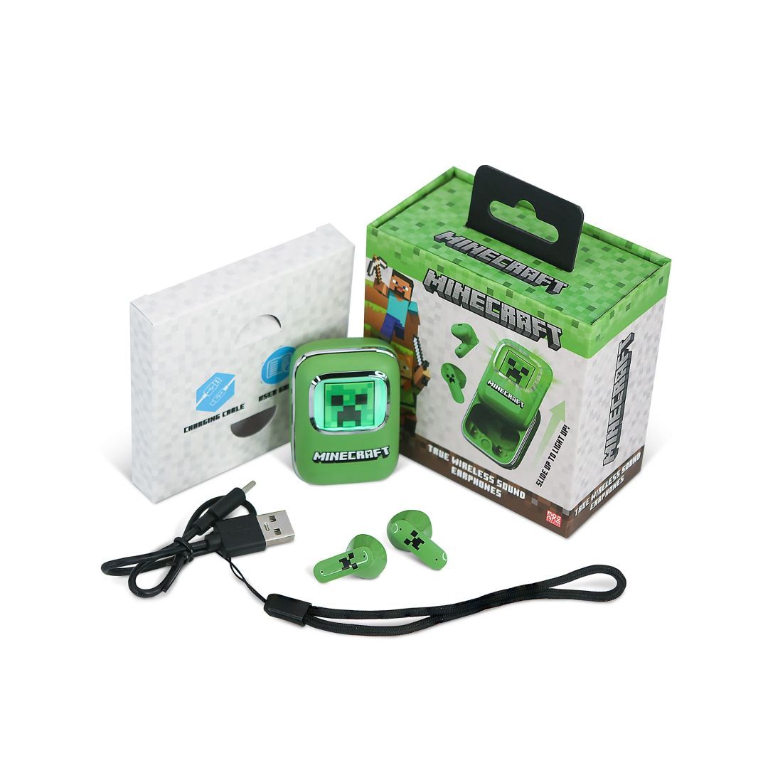 OTL Technologies Minecraft Creeper Slide TWS Headset Green