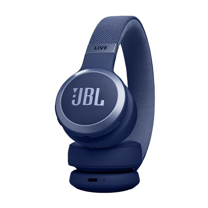 JBL Live 670NC Bluetooth Over-Ear Noise-Cancelling Headset Blue