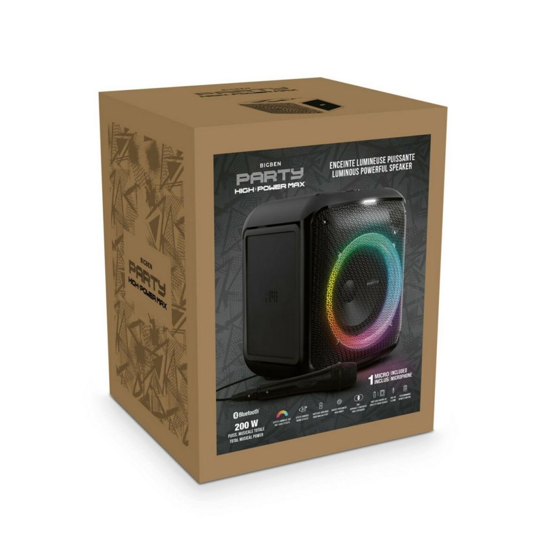 Bigben Interactive Cube Bluetooth Speaker Black