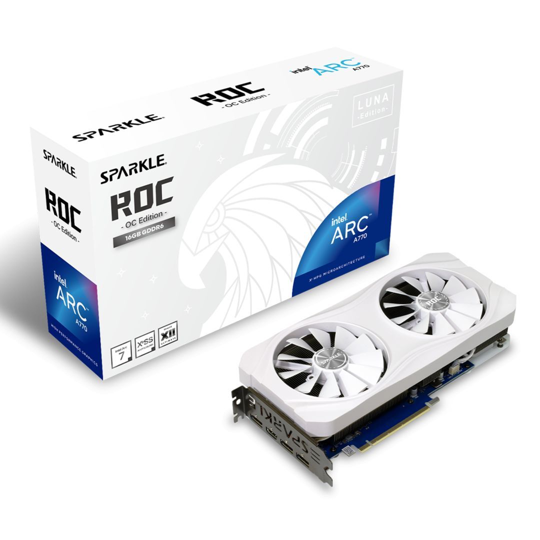 Sparkle Intel Arc A770 ROC Luna White Edition 16GB OC