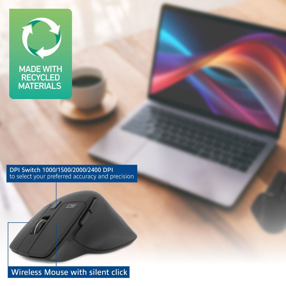 ACT AC5151 Wireless Mouse Black ACT AC5151 Wireless Mouse Black