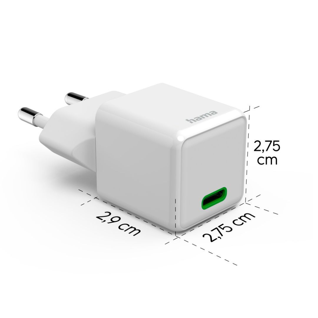 Hama Fast Charger Super-Mini Charger 20W White Hama Fast Charger Super-Mini Charger 20W White