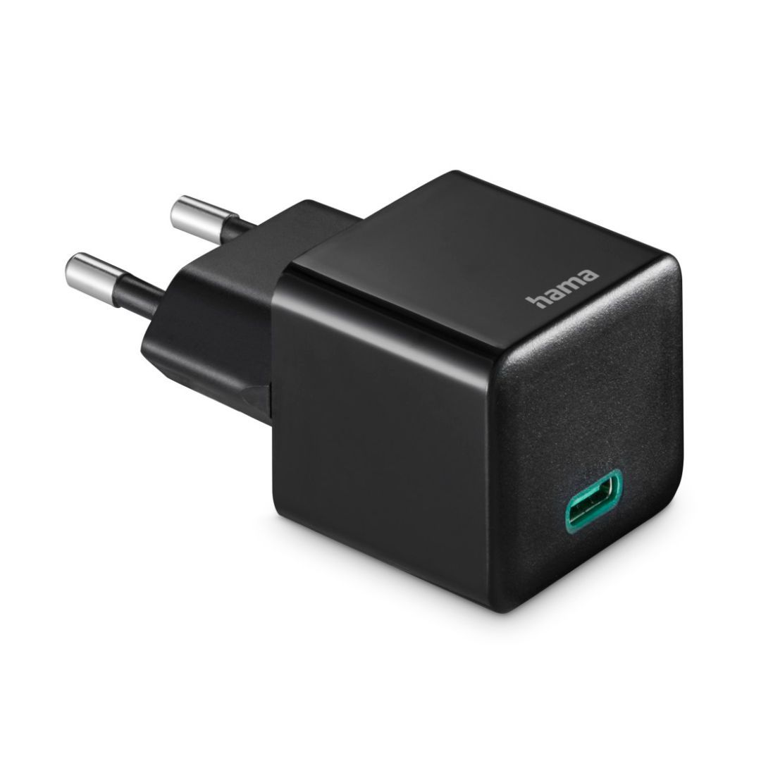 Hama USB-C PD/Qualcomm Super-Mini-Charger 20W Black Hama USB-C PD/Qualcomm Super-Mini-Charger 20W Black