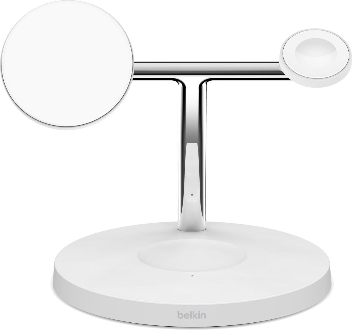 Belkin BoostCharge Pro 3-in-1 Wireless Charger Stand with Qi2 MagSafe 15W White