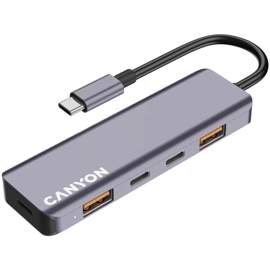 Canyon DS-18 5 Ports USB-C HUB Grey