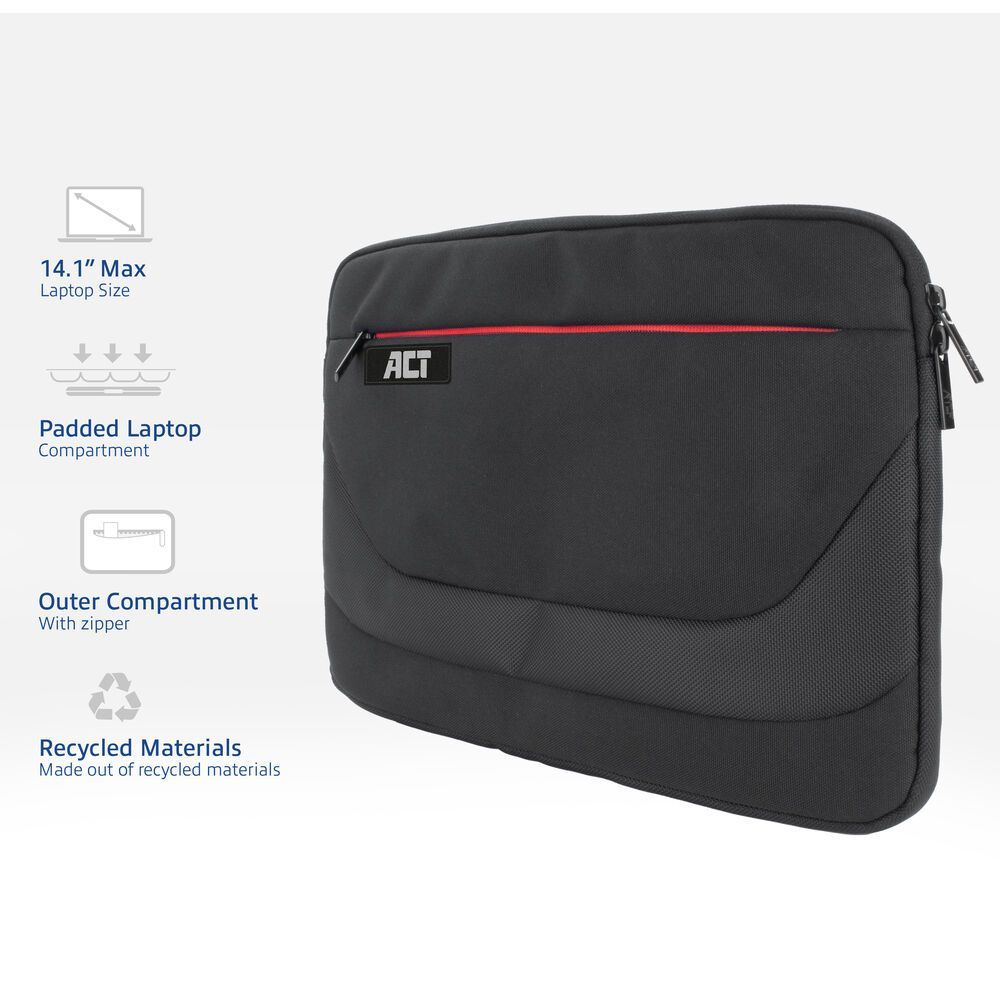 ACT AC8580 Suburb Laptop Sleeve 14,1" Black